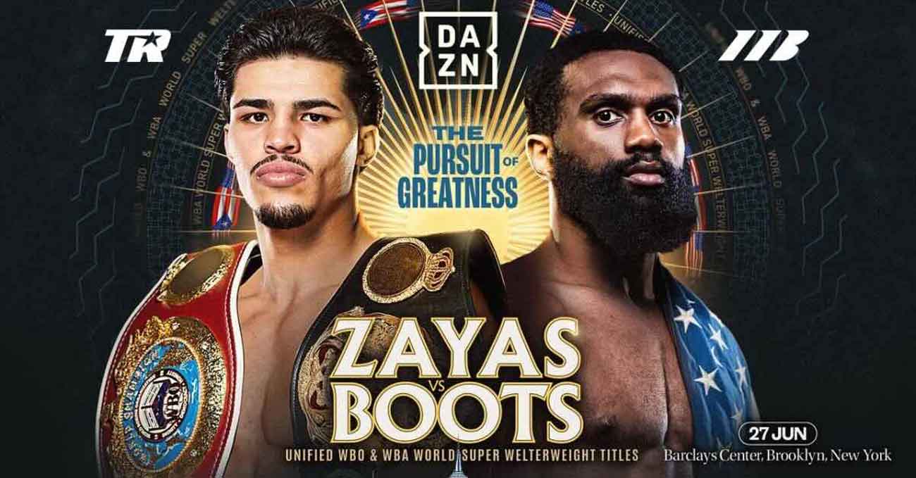 Xander Zayas vs Jaron Ennis full fight video poster 2026-06-27