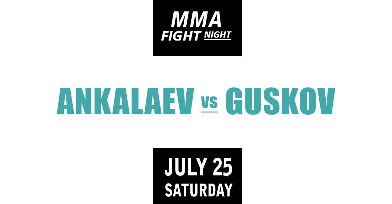 Magomed Ankalaev vs Bogdan Guskov full fight video UFC Fight Night 282 poster by ATBF