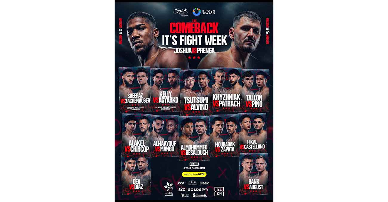 Anthony Joshua vs Kristian Prenga full fight video poster 2026-07-25