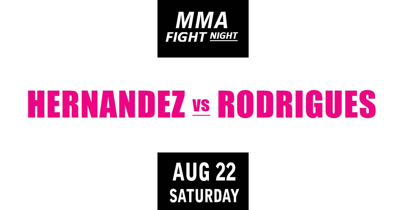 Anthony Hernandez vs Gregory Rodrigues full fight video UFC Fight Night 285 poster by ATBF