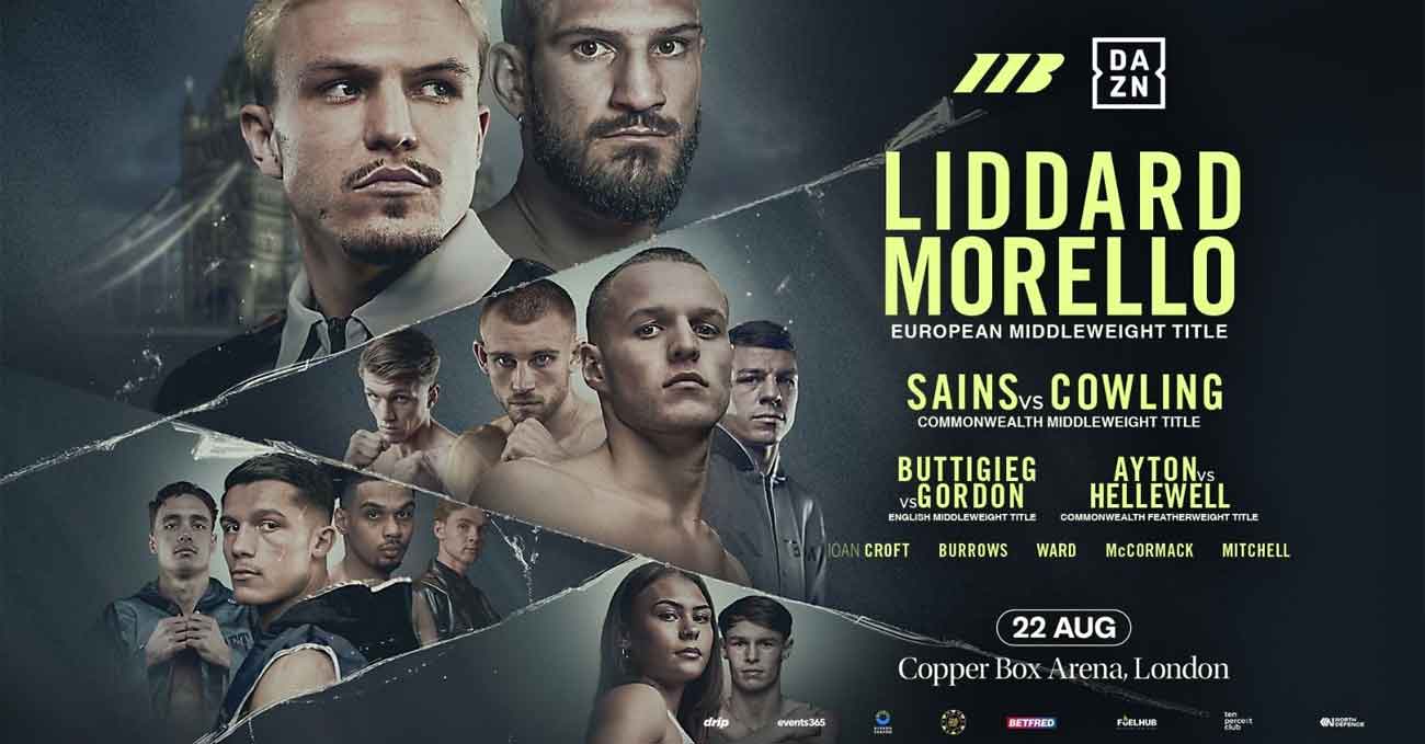 George Liddard vs Dario Morello full fight video poster 2026-08-22