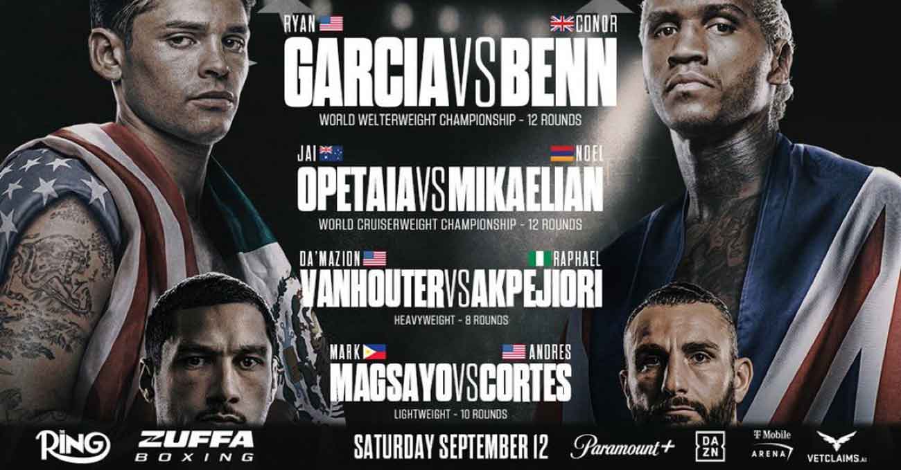 Ryan Garcia vs Conor Benn full fight video poster 2026-09-12