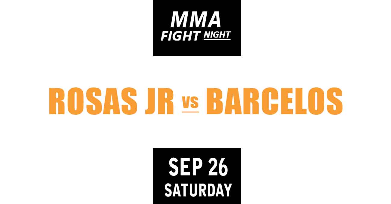 Raul Rosas Jr vs Raoni Barcelos full fight video UFC Vegas 121 poster by ATBF