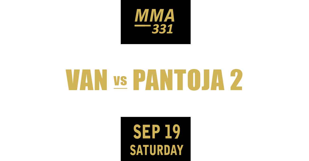 Joshua Van vs Alexandre Pantoja 2 full fight video UFC 331 poster by ATBF