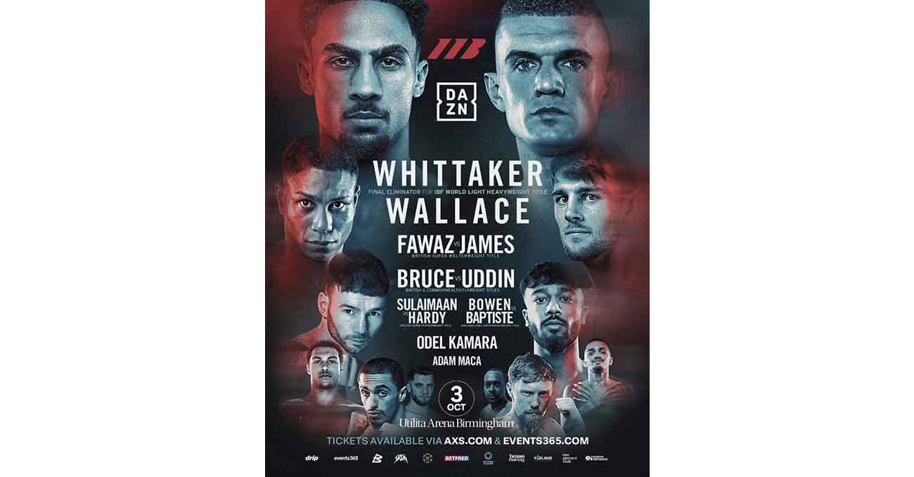Ben Whittaker vs Conor Wallace full fight video poster 2026-10-03